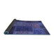 Sideview of Patchwork Blue Transitional Rug, abs1263blu