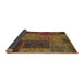 Sideview of Patchwork Brown Transitional Rug, abs1263brn