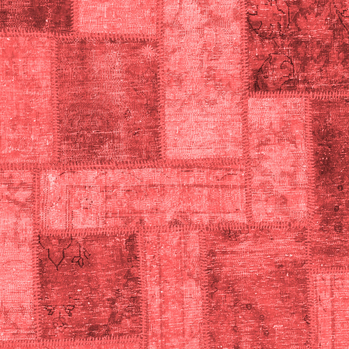 Machine Washable Patchwork Red Transitional Rug, wshabs1264red
