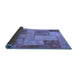 Sideview of Patchwork Blue Transitional Rug, abs1264blu