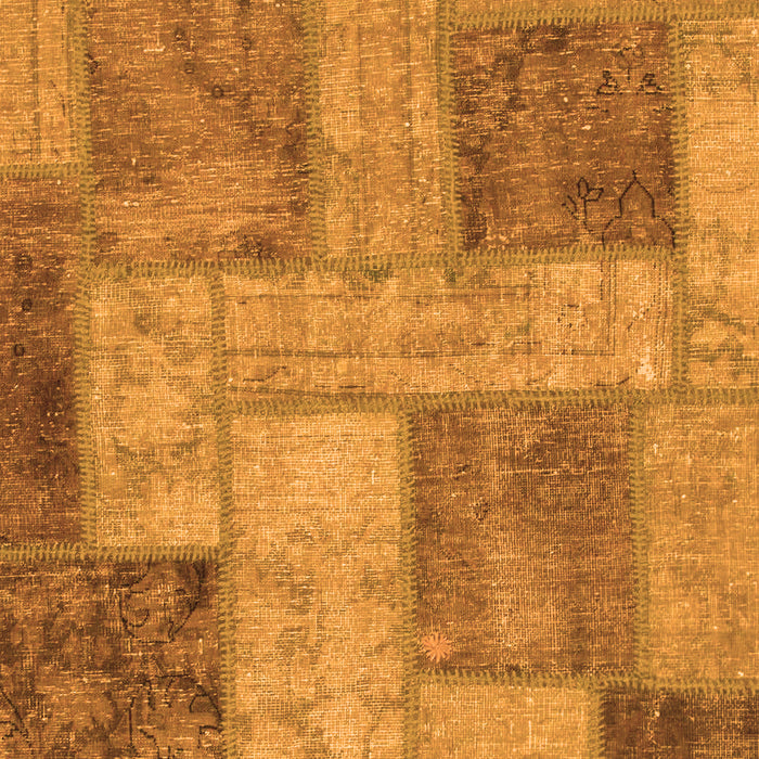 Patchwork Orange Transitional Rug, abs1264org