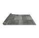 Sideview of Patchwork Gray Transitional Rug, abs1265gry