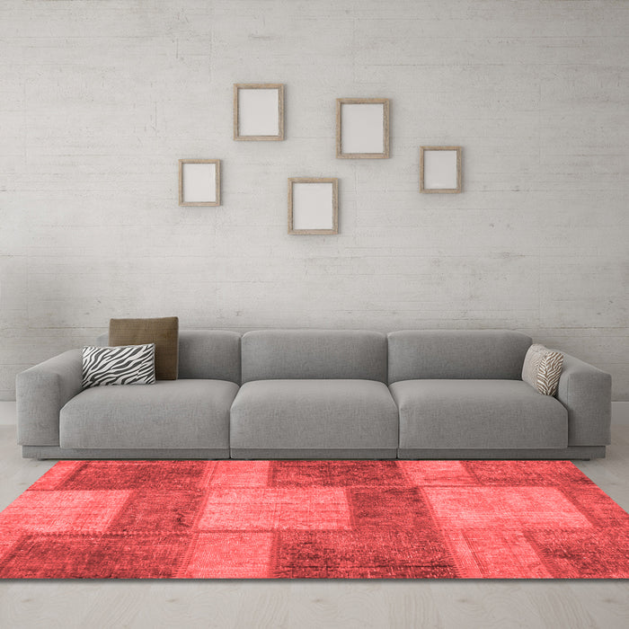 Transitional Red Washable Rugs
