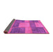 Sideview of Patchwork Pink Transitional Rug, abs1265pnk