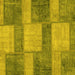 Square Patchwork Yellow Transitional Rug, abs1265yw