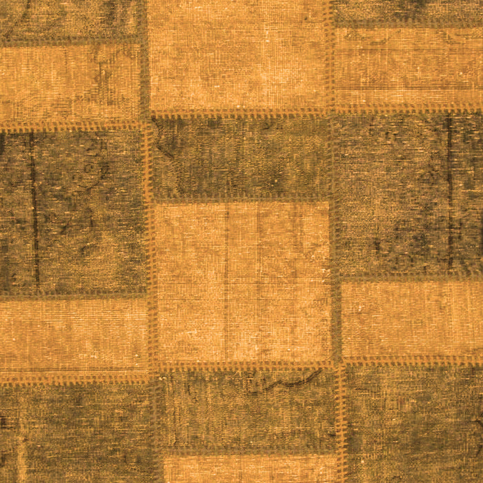 Machine Washable Patchwork Orange Transitional Area Rugs, wshabs1265org