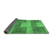 Sideview of Patchwork Emerald Green Transitional Rug, abs1265emgrn