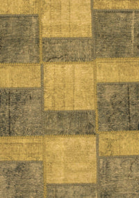 Patchwork Brown Transitional Rug, abs1265brn