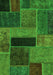 Patchwork Green Transitional Rug, abs1266grn