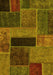 Patchwork Yellow Transitional Rug, abs1266yw