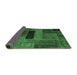 Sideview of Patchwork Emerald Green Transitional Rug, abs1266emgrn