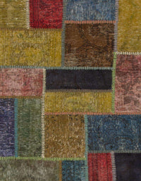 Machine Washable Abstract Bakers Brown Rug, wshabs1266