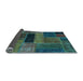 Sideview of Patchwork Light Blue Transitional Rug, abs1266lblu