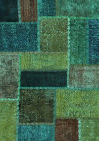 Patchwork Turquoise Transitional Rug, abs1266turq