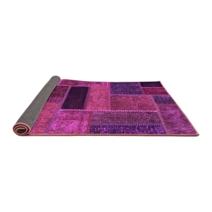 Sideview of Patchwork Pink Transitional Rug, abs1266pnk