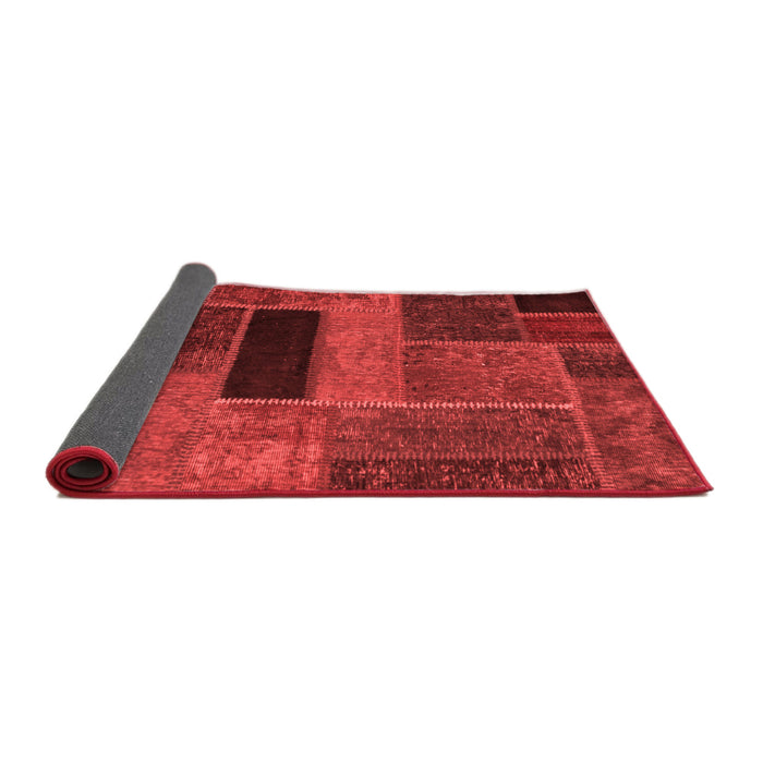 Patchwork Red Transitional Area Rugs