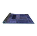 Sideview of Patchwork Blue Transitional Rug, abs1266blu