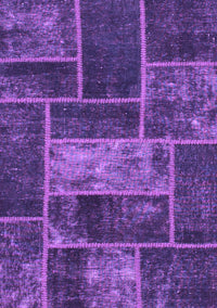 Patchwork Purple Transitional Rug, abs1267pur