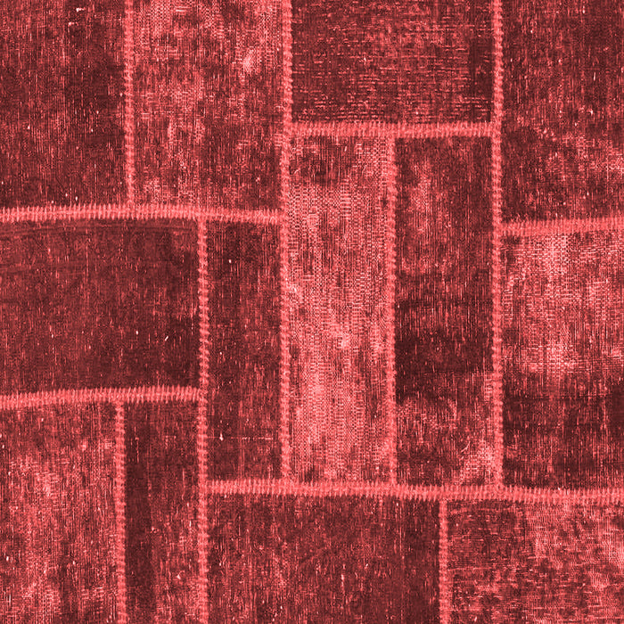 Patchwork Red Transitional Rug, abs1267red