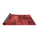 Patchwork Red Transitional Area Rugs