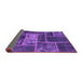 Sideview of Patchwork Purple Transitional Rug, abs1267pur