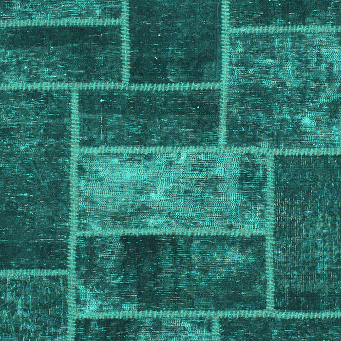 Patchwork Turquoise Transitional Rug, abs1267turq
