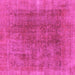 Square Abstract Pink Modern Rug, abs1268pnk