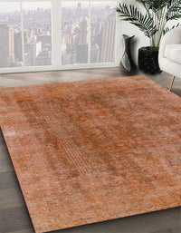 Abstract Orange Modern Rug, abs1268