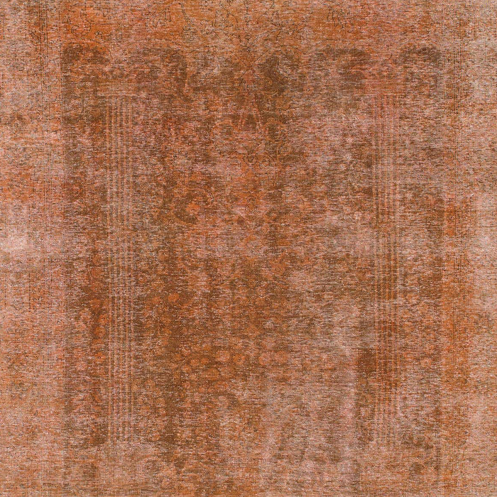 Machine Washable Abstract Orange Rug, wshabs1268