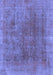 Abstract Blue Modern Rug, abs1268blu