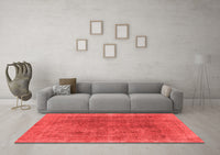 Machine Washable Abstract Red Modern Rug, wshabs1268red