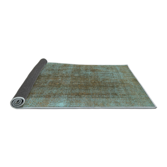 Sideview of Abstract Light Blue Modern Rug, abs1268lblu