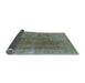 Sideview of Abstract Light Blue Modern Rug, abs1268lblu