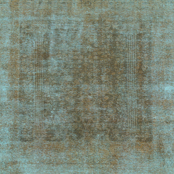 Square Abstract Light Blue Modern Rug, abs1268lblu