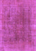 Machine Washable Abstract Purple Modern Area Rugs, wshabs1268pur