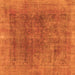 Square Abstract Orange Modern Rug, abs1268org