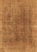 Abstract Brown Modern Rug, abs1268brn