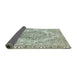 Sideview of Abstract Camouflage Green Modern Rug, abs1269