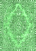 Machine Washable Abstract Emerald Green Modern Area Rugs, wshabs1269emgrn