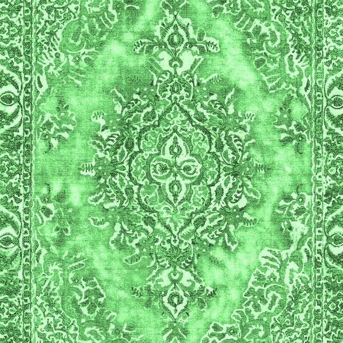 Machine Washable Abstract Emerald Green Modern Area Rugs, wshabs1269emgrn