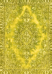 Abstract Yellow Modern Rug, abs1269yw