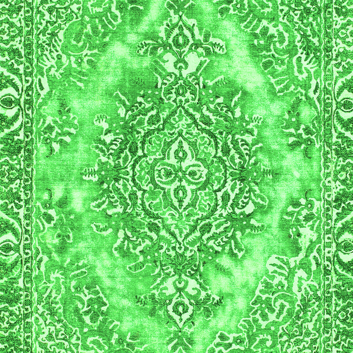 Abstract Green Modern Rug, abs1269grn