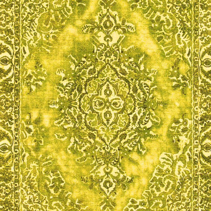 Machine Washable Abstract Yellow Modern Rug, wshabs1269yw