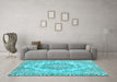 Machine Washable Abstract Light Blue Modern Rug in a Living Room, wshabs1269lblu