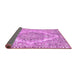 Sideview of Abstract Pink Modern Rug, abs1269pnk