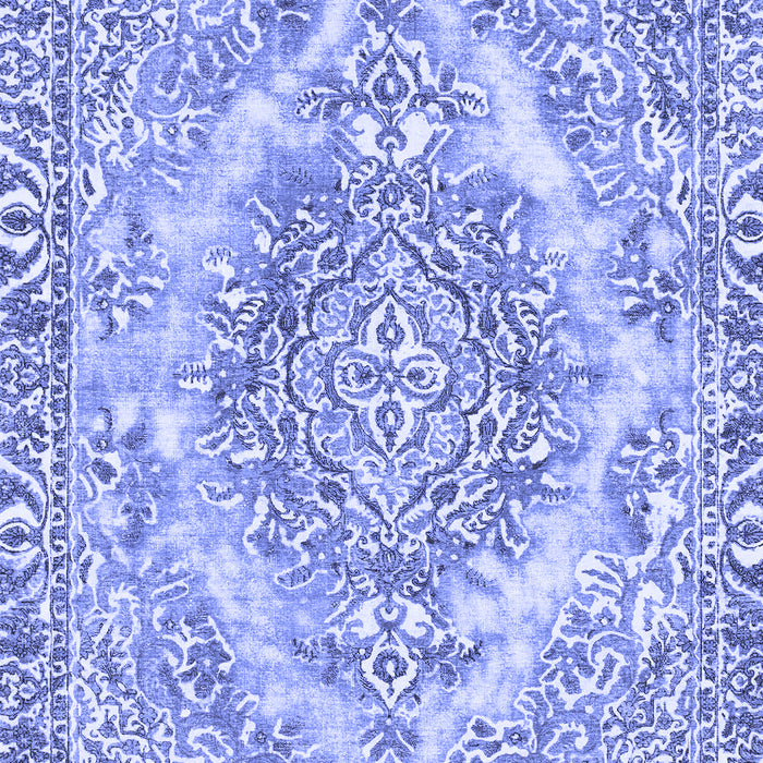 Machine Washable Abstract Blue Modern Rug, wshabs1269blu
