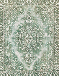 Machine Washable Abstract Camouflage Green Rug, wshabs1269