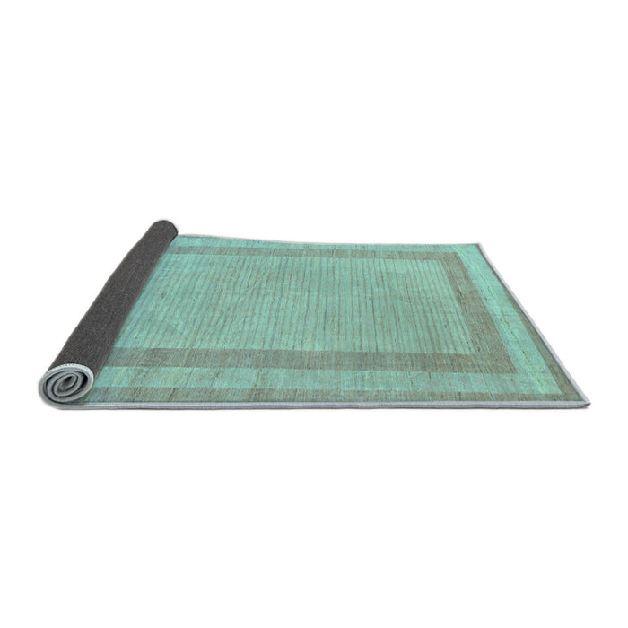 Sideview of Solid Light Blue Modern Rug, abs126lblu