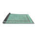 Sideview of Solid Light Blue Modern Rug, abs126lblu