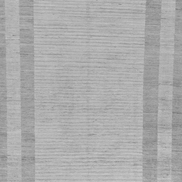 Machine Washable Solid Gray Modern Rug, wshabs126gry